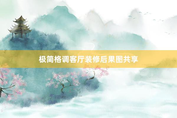 极简格调客厅装修后果图共享